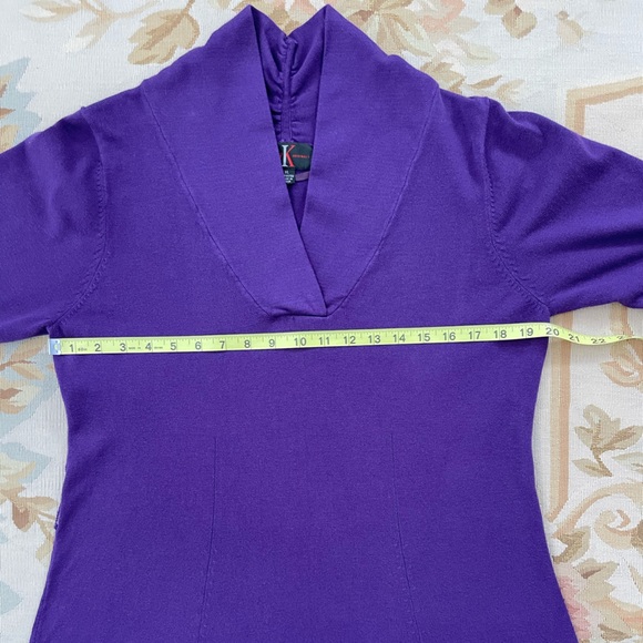 Lovely indigo, purple sweater dress by RK originals, extra large - Picture 7 of 7